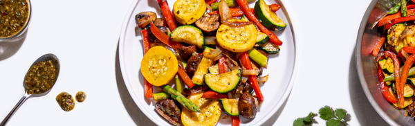 Sautéed Veggies in a Cilantro Lime Sauce