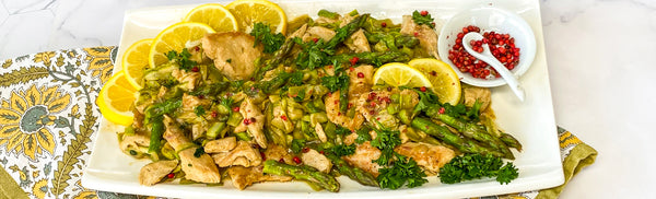 Chicken Piccata with Shaved Asparagus