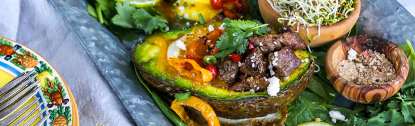 Peppercorn Steak and Egg Baked Avocado