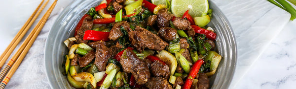 Ginger Beef and Bok Choy Stir Fry