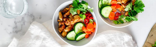 Korean BBQ Chicken Noodle Bowl