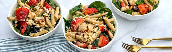 Lemon Garlic Chicken Penne Salad